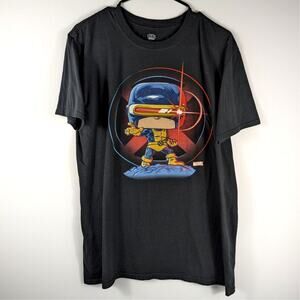 Marvel Cyclops X-Men T Shirt Mens Large Black Graphic Pop Tees Funko Comics